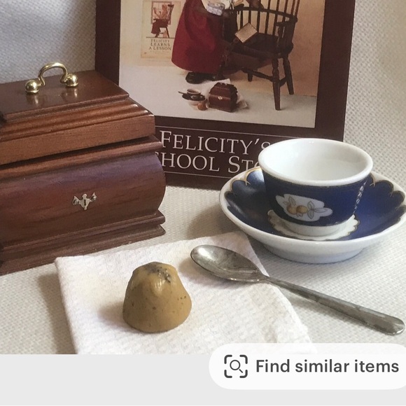 Pleasant Company American Girl Doll Felicity Tea Lesson - Napkin Only - Picture 4 of 4